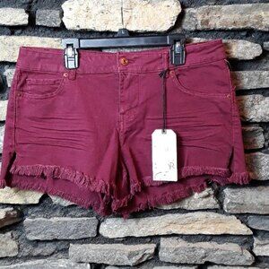 NWT Vanilla Star High Low Shortie raw hem summer shorts sz 9